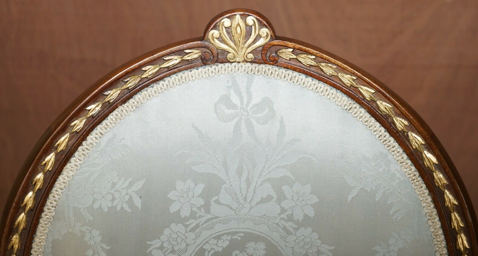 Stunning George Hepplewhite Style Mahogany Giltwood Georgian Armchair Circa 1900 photo Furniture