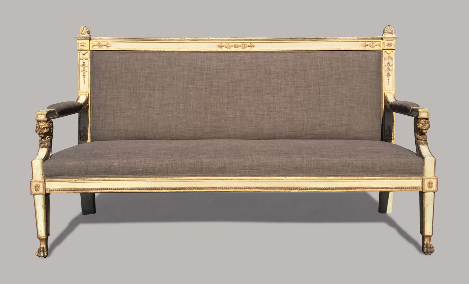 C19th Italian Neoclassical Settee Sofa photo furniture