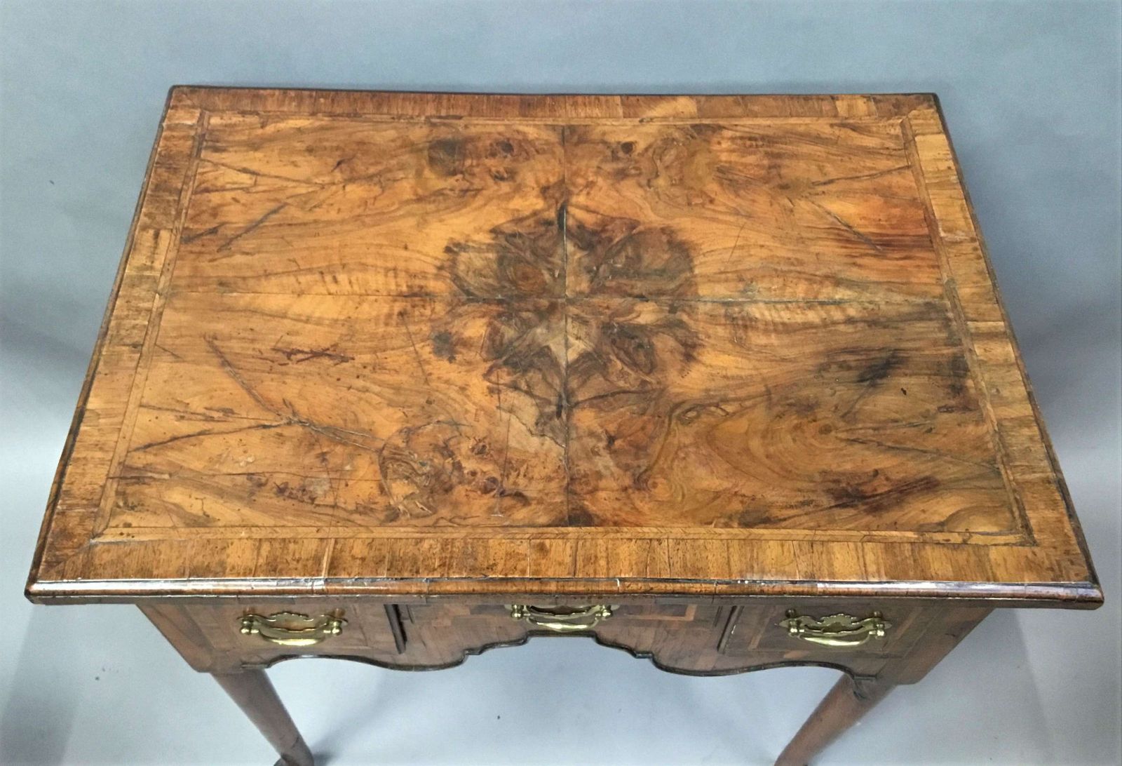 George I Figured Walnut Lowboy photo for sale