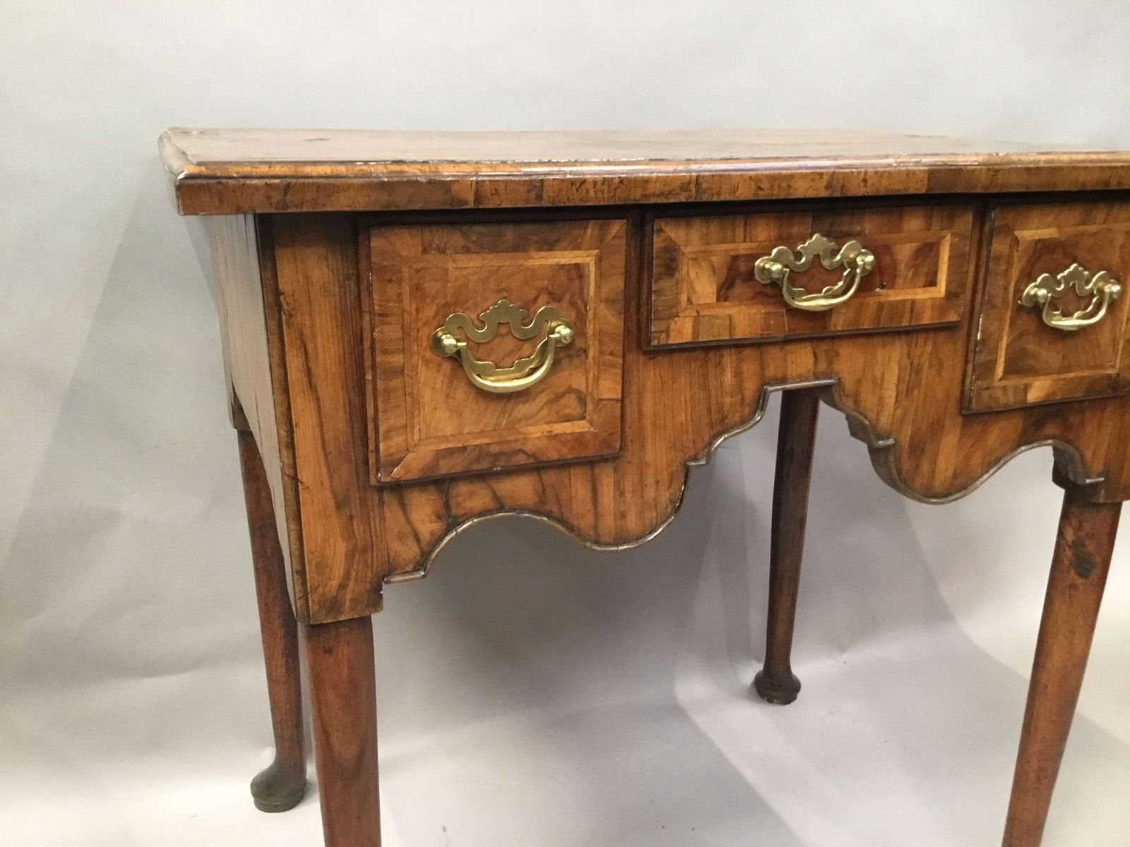 George I Figured Walnut Lowboy photo Furniture