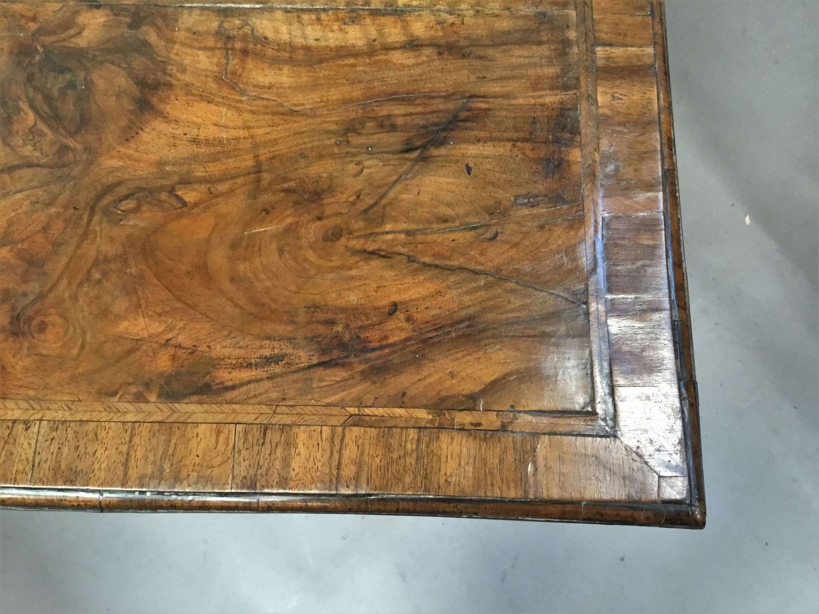 George I Figured Walnut Lowboy photo vinterior