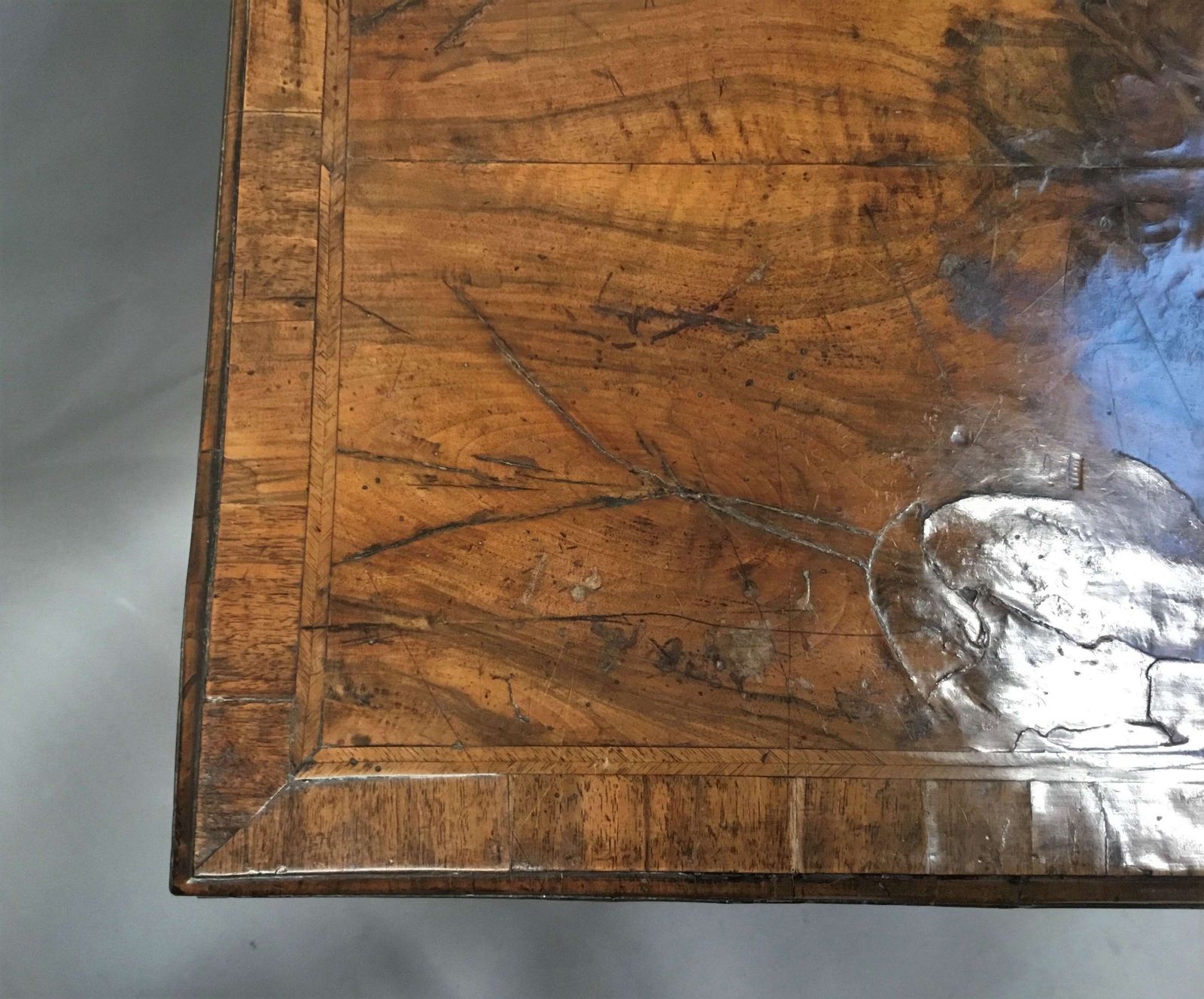 George I Figured Walnut Lowboy photo buy