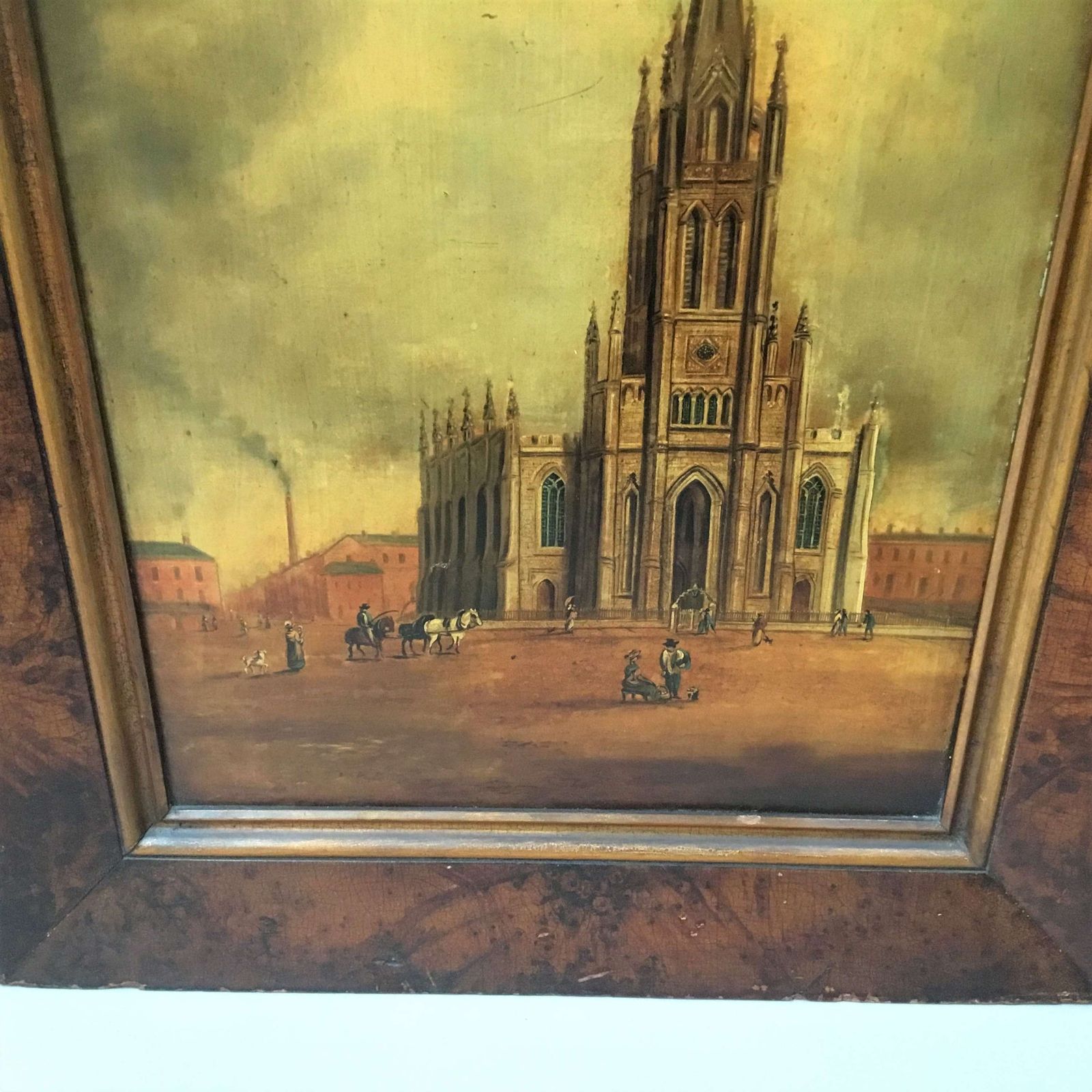 Regency Oil Painting Of Christ Church, Doncaster photo 1045.0