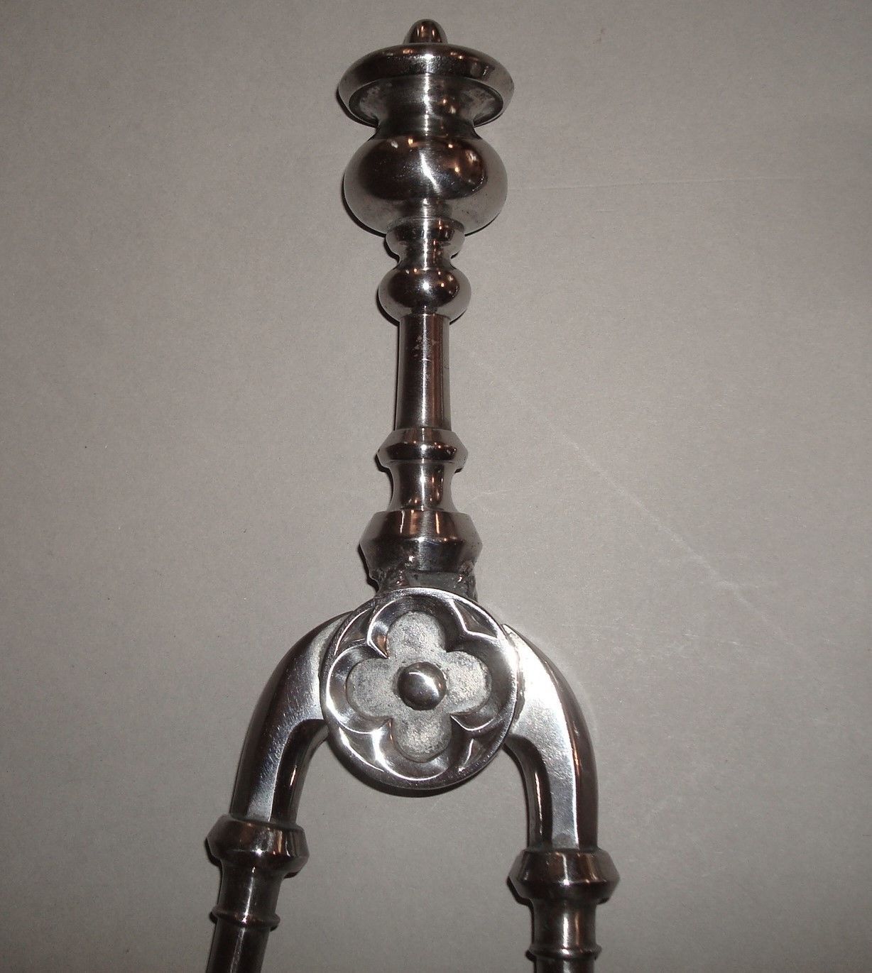 George IV Set Of Polished Steel Fire Irons photo for sale