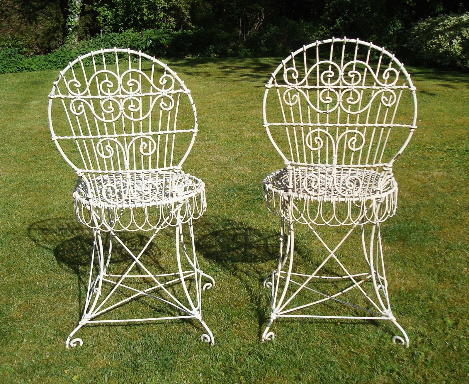 C19th Wirework Garden Table And Chairs photo vinterior