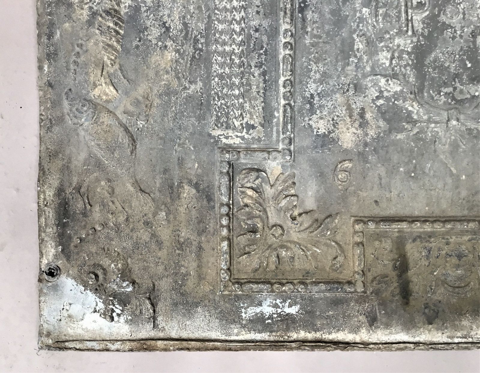 photo for sale Georgian Lead Cistern Panel, 1700s