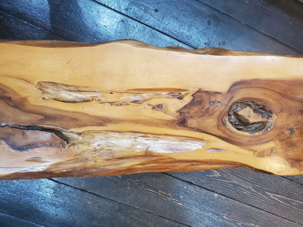 Large 180cm Reynolds Of Ludlow Live Edge Yew Coffee Table C1960 photo vinterior