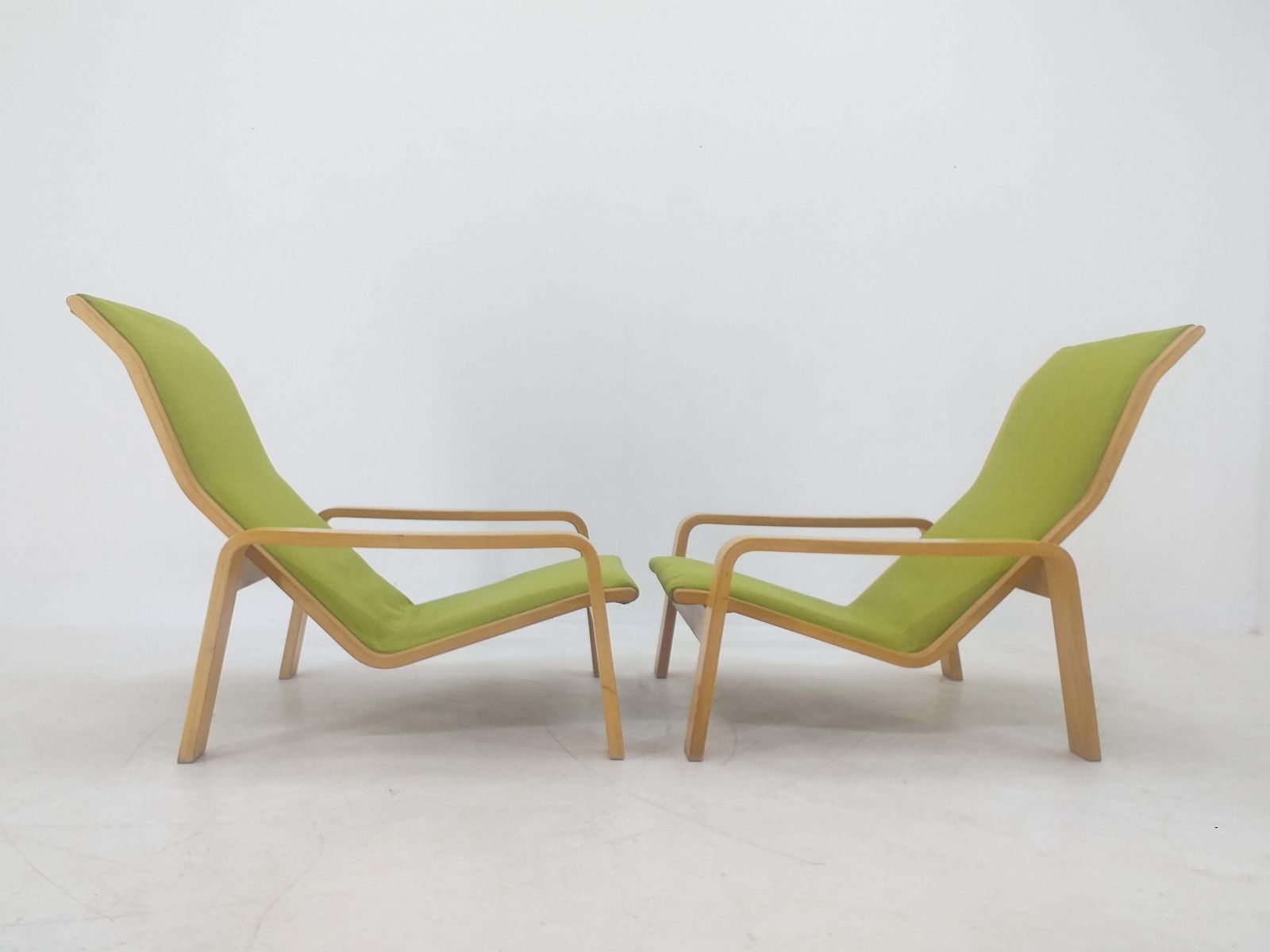 photo for sale Paar Fauteuils Pulkka, Ilmari Lappalainen Voor Asko, Finland, Jaren 1970