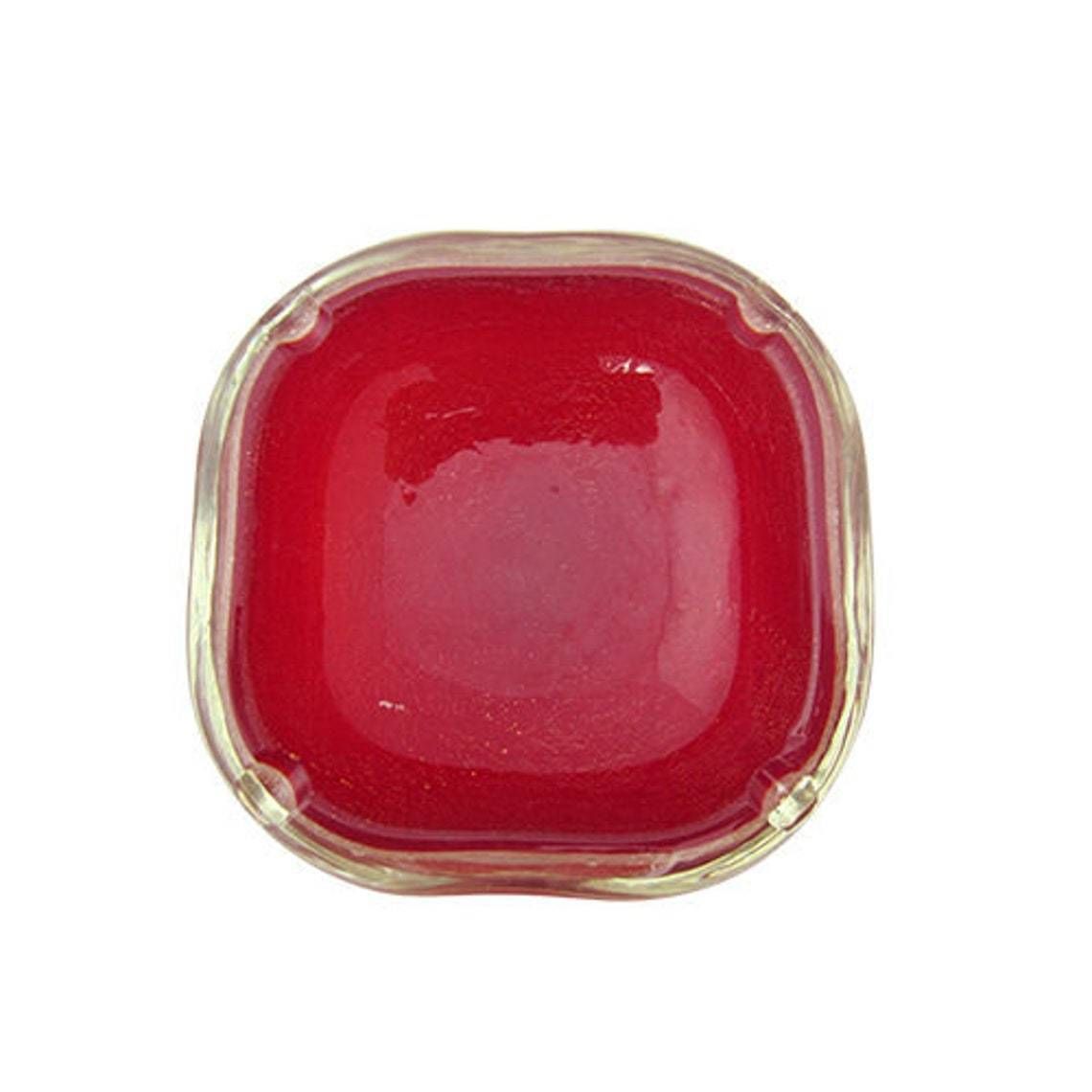 Barbini Seguso Murano, Red Gold Flecks Sommerso Italian Art Glass Bowl Vintage photo Home Decor