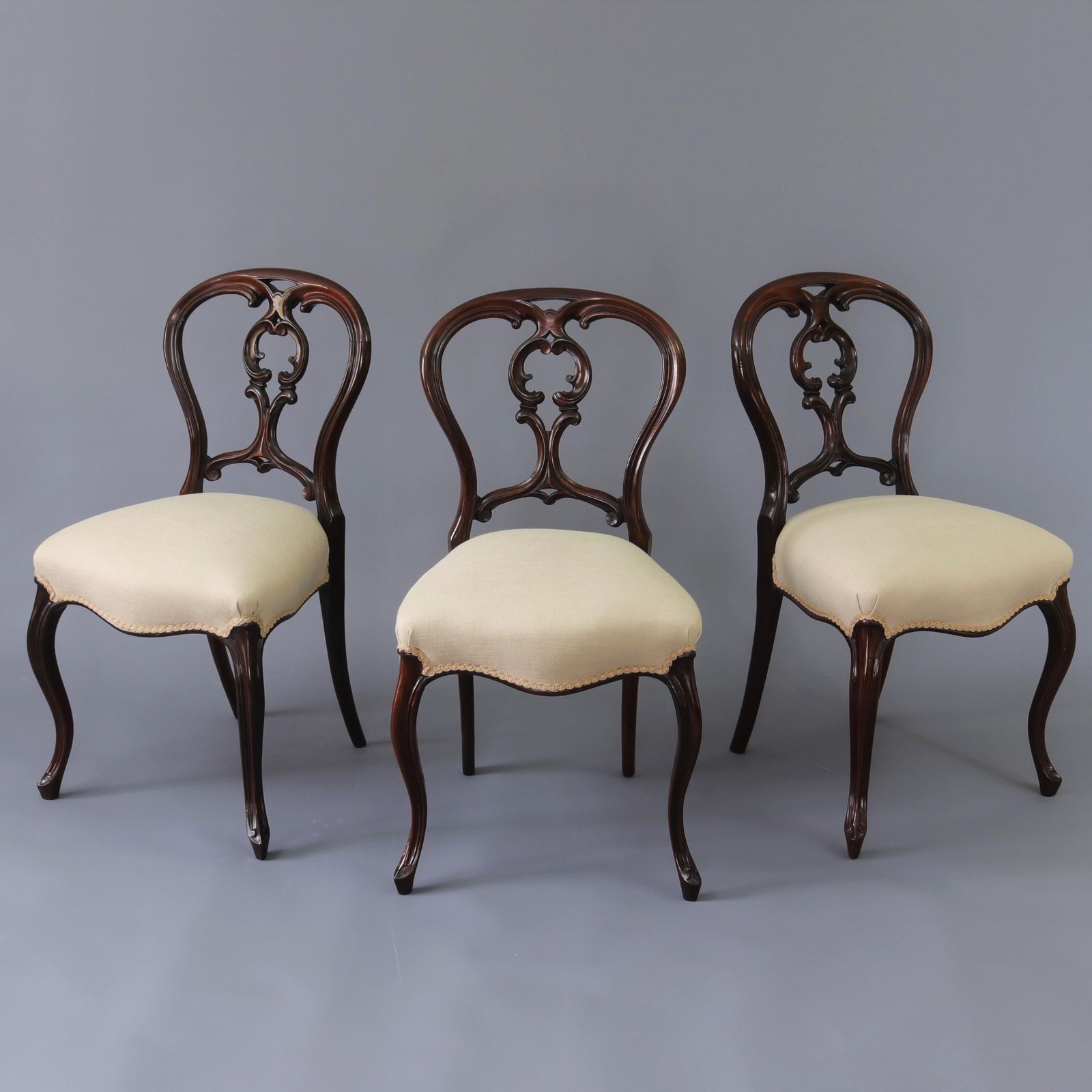 Fine Set Of Six Mid 19th Century Rosewood Balloon Back Chairs photo furniture