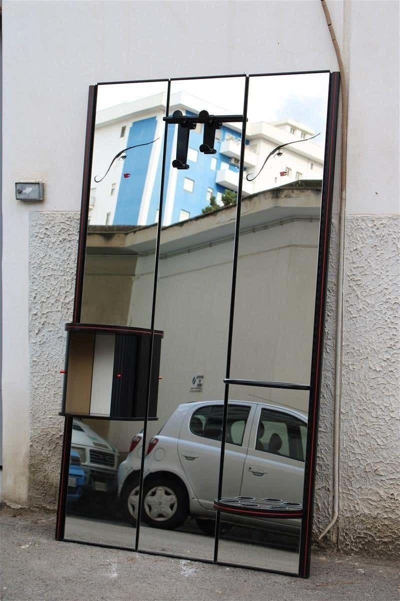 Home Decor Rimadesio Wall Mirror Black Red Woman Lipstick Pop Art 1980s Lucio Del Pezzo photo