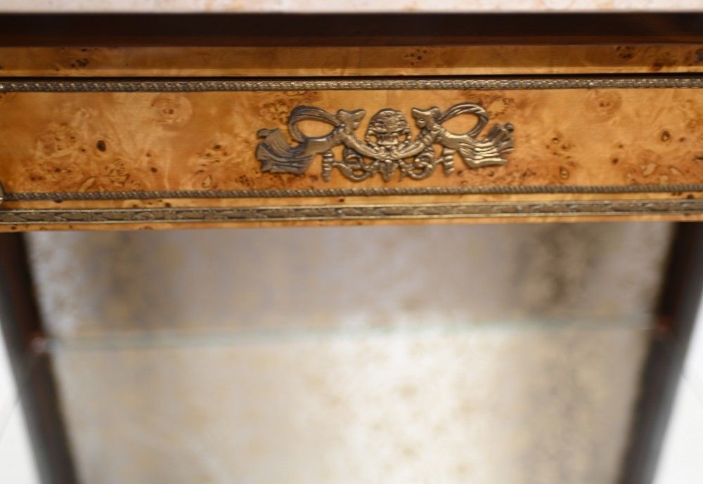 Furniture Empire Pier Cabinet Birch Display Chest Ormolu Pharaoh photo