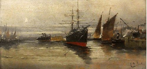 Eugene Galien Laloue. Paris (1854 1941) Oil Painting