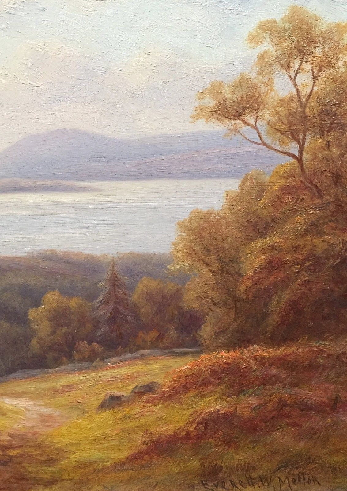 Everett Watson Mellor. (Oil On Canvas) Loch Lomond photo for sale