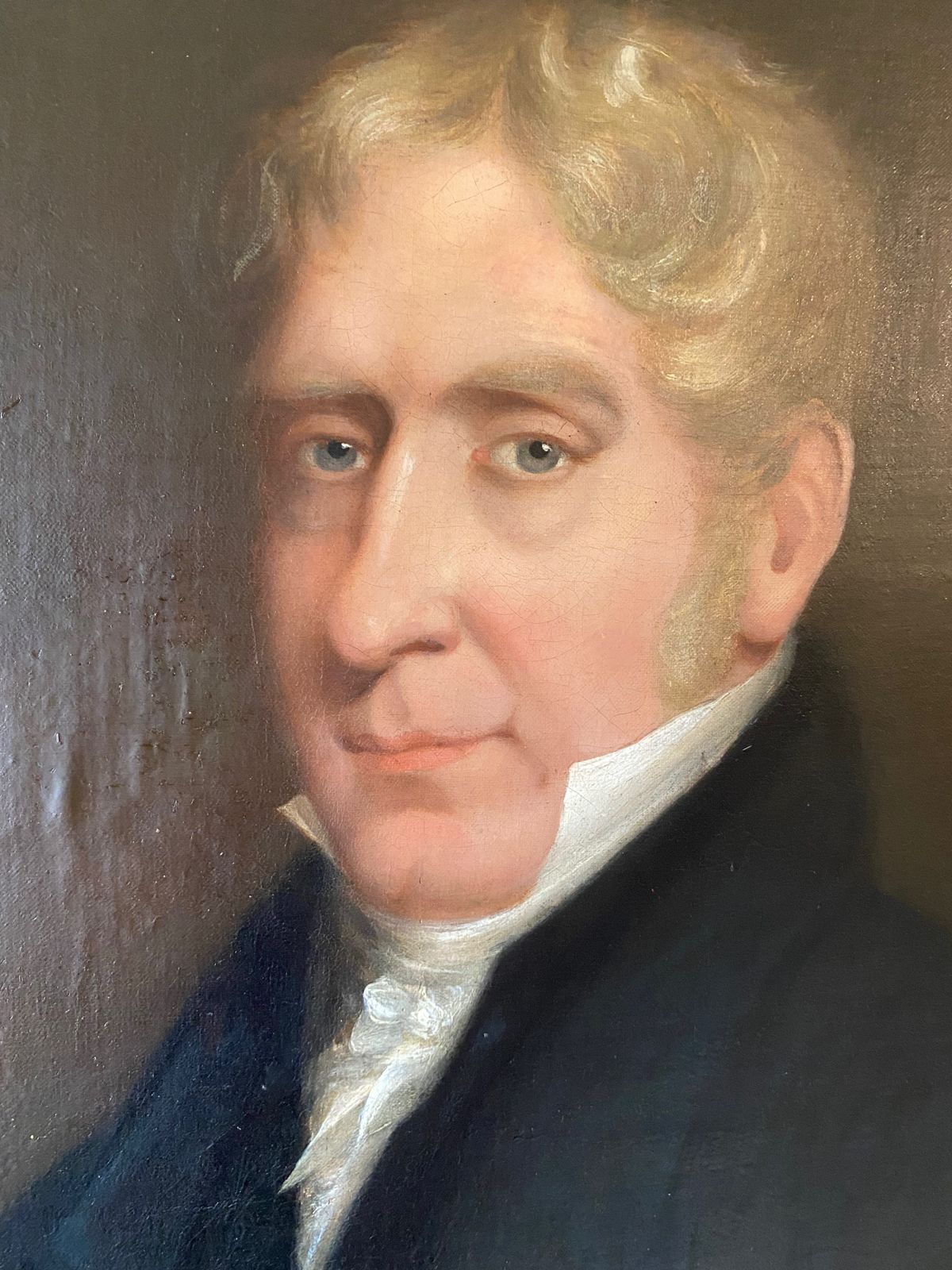 Oil Painting   "Gentleman In A Frock Coat" 19th Century Portrait photo furniture
