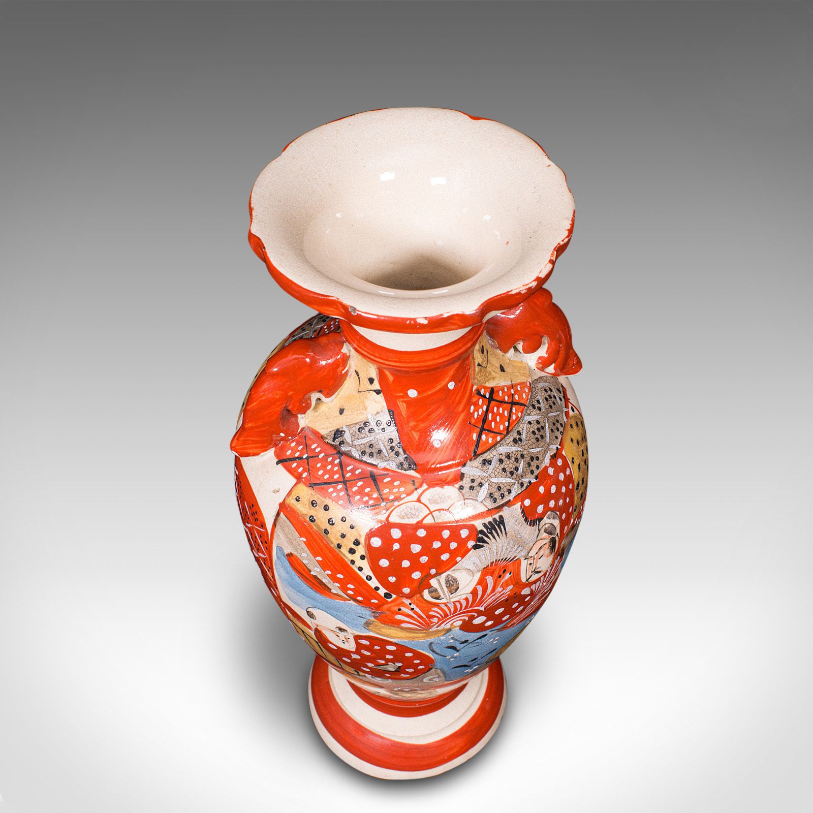 photo for sale Pair Of Antique Imari Vases, Japanese, Hand Painted, Meiji, C.1900