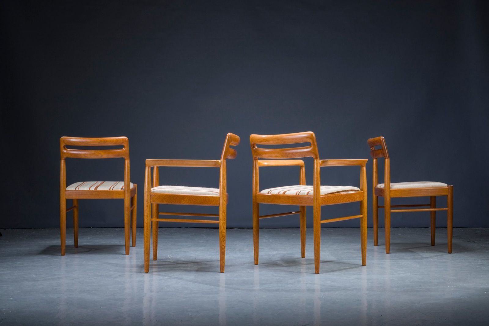 Mid Century Danish Teak Dining Chairs By Hw Klein For Bramin, 1970s, Set Of 4 photo 1800.0