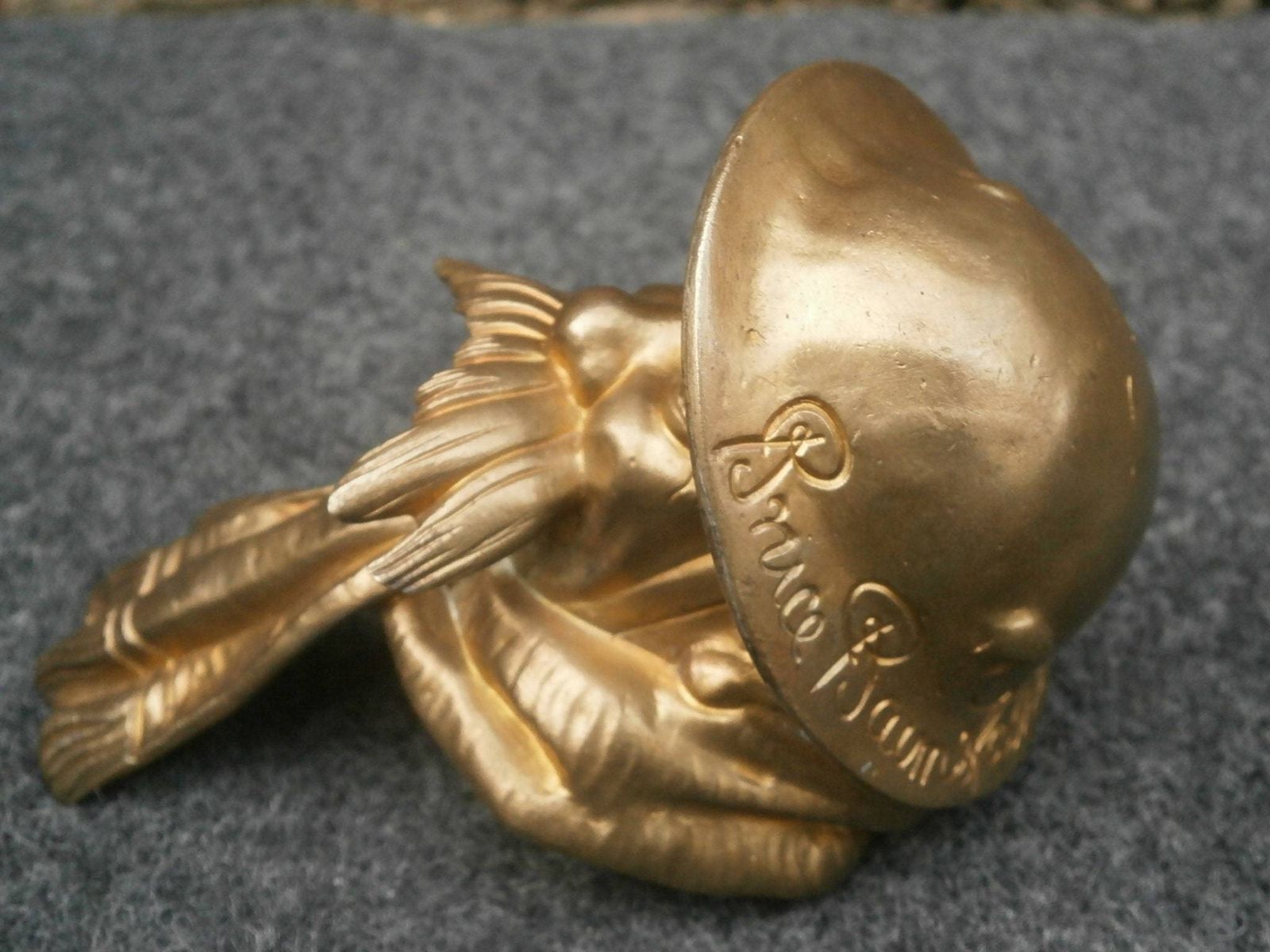 Early 20thc Patinated Bronze Old Bill Car Mascot, The First Cast From Best & Lloyd, Originally Owned By Robert Dudley Best photo for sale