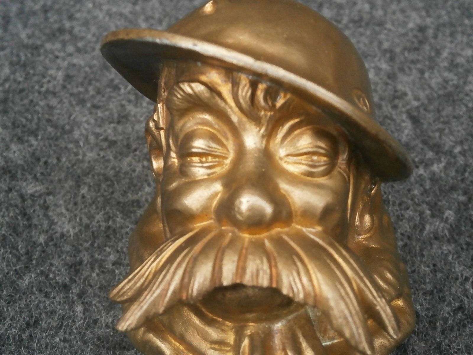 photo for sale Early 20thc Patinated Bronze Old Bill Car Mascot, The First Cast From Best & Lloyd, Originally Owned By Robert Dudley Best