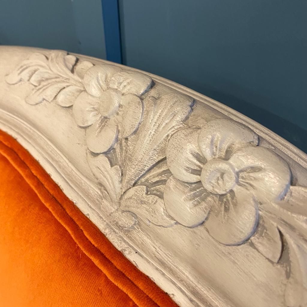 Double   Antique French Upholstered Bed photo 1430.0