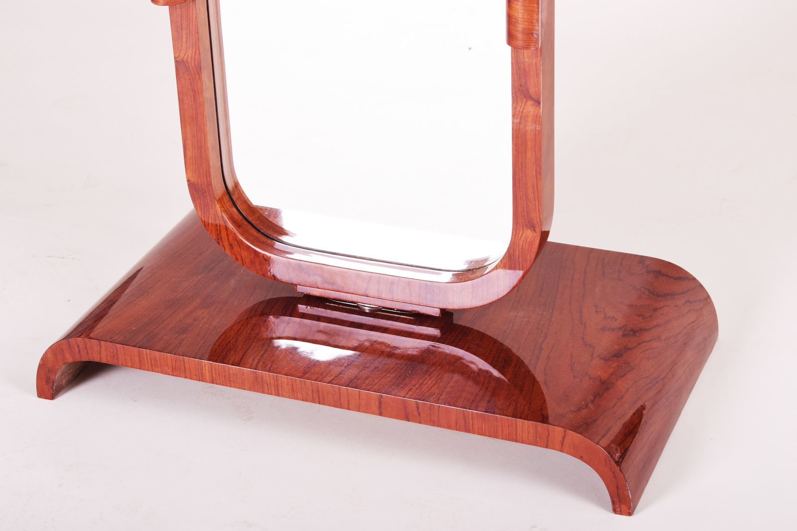 Restored Art Deco Mirror Made In France, 1920s. Rosewood. photo vintage