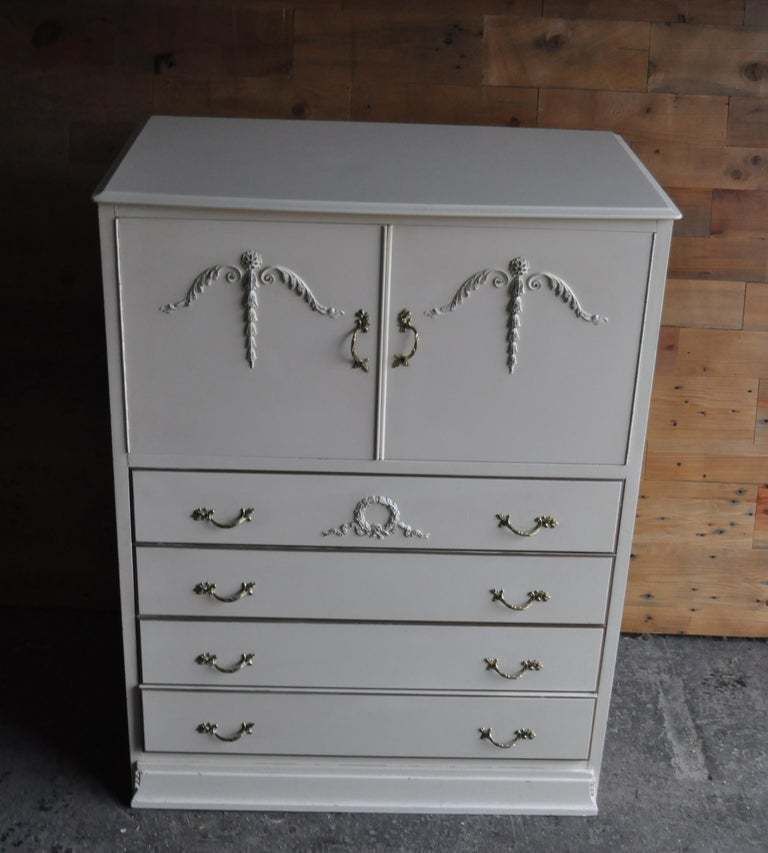 Vintage Painted Chest Of Drawers, Circa 1960 photo vintage
