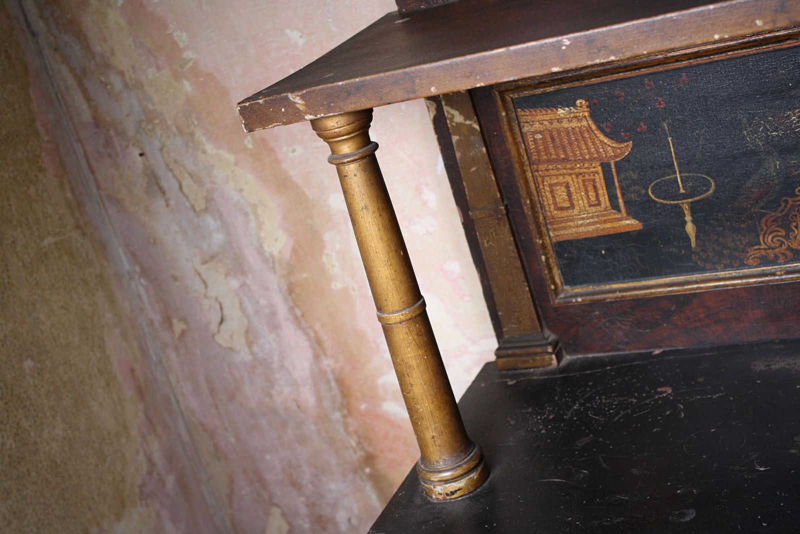 Regency 19th C Chinoiserie Country House Chiffonier Buffet Sideboard Cabinet photo 2995.0