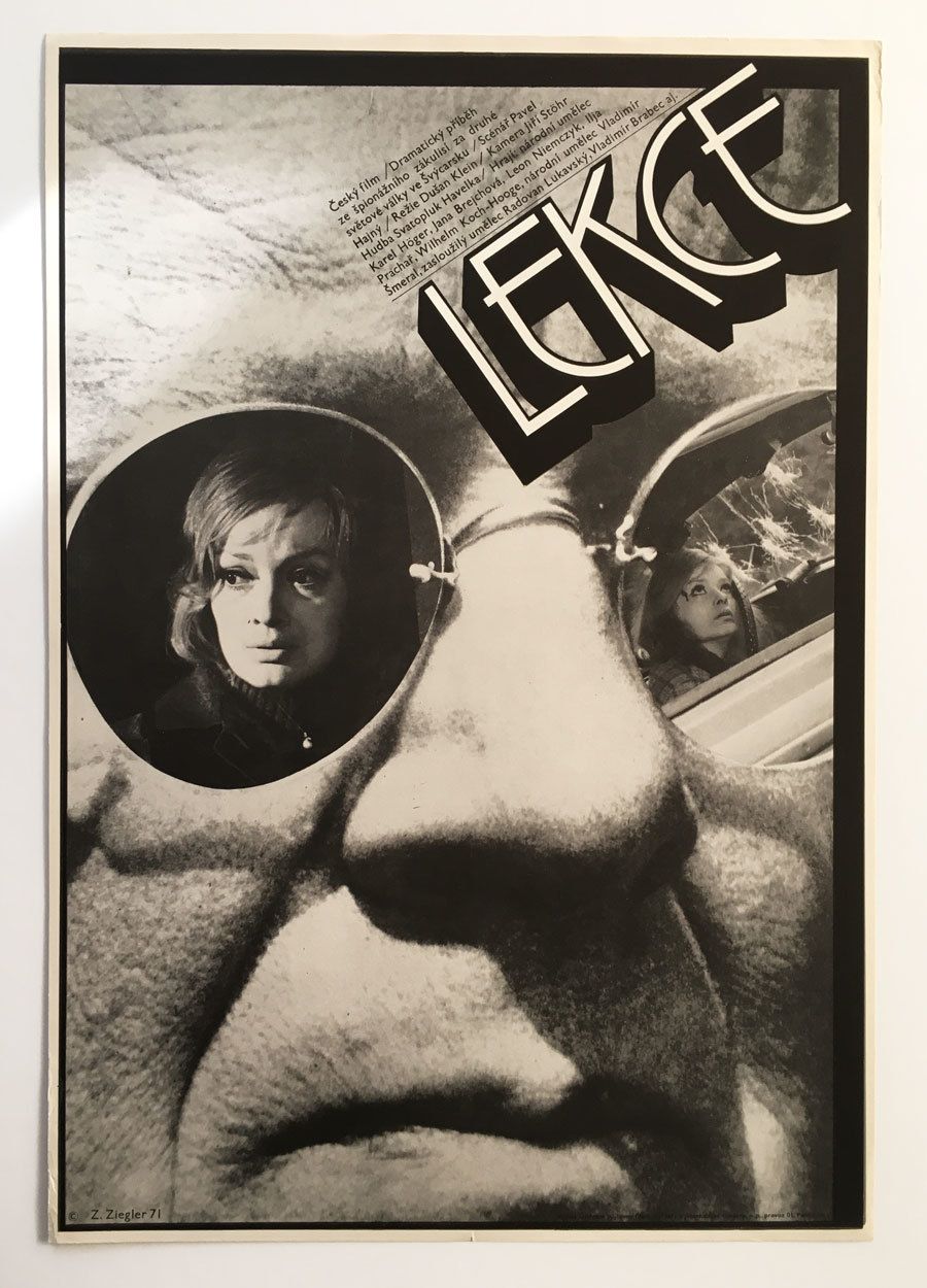 Movie Poster, The Lesson, Zdeněk Ziegler, 1971