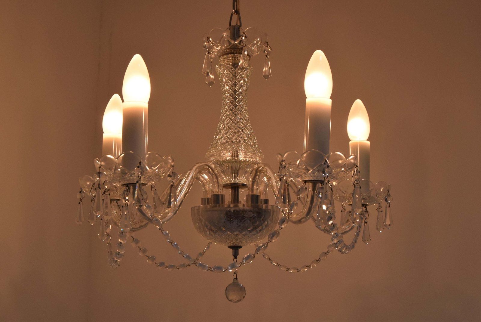 Mid Century Crystal Glass Chandelier By Kamenicky Senov,1960's. photo furniture