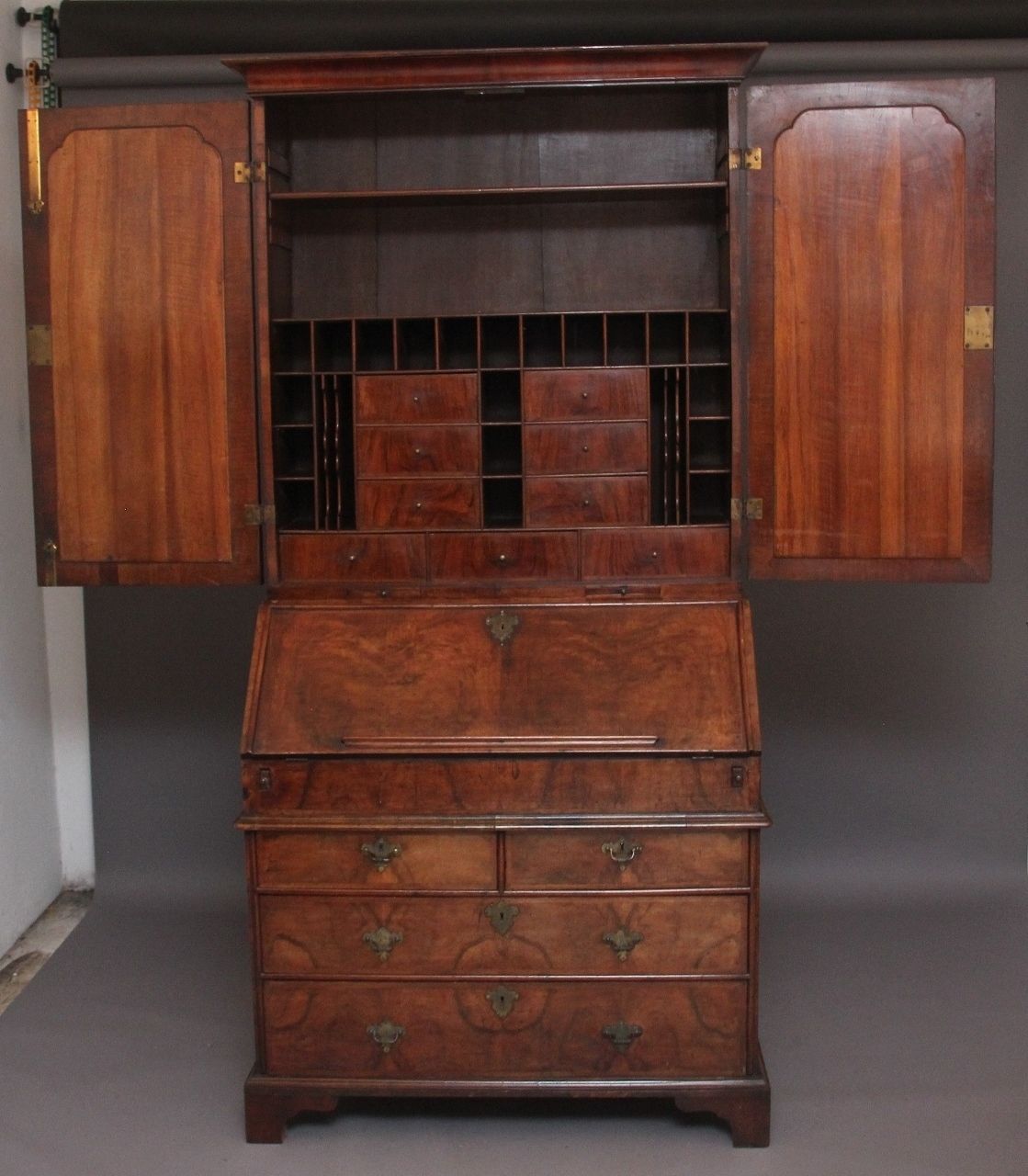 Early 18th Century Walnut Bureau Bookcase photo for sale