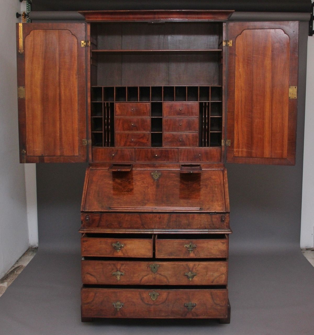 Early 18th Century Walnut Bureau Bookcase photo Furniture
