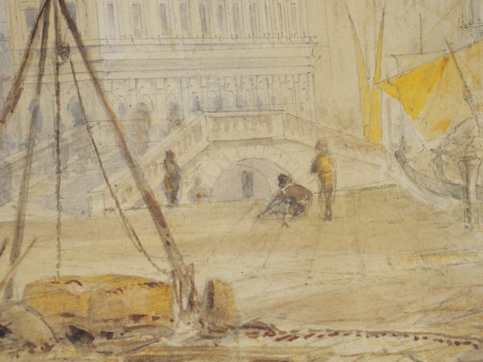 Artist Active In The 19th Century, Watercolor View Of Venice photo furniture
