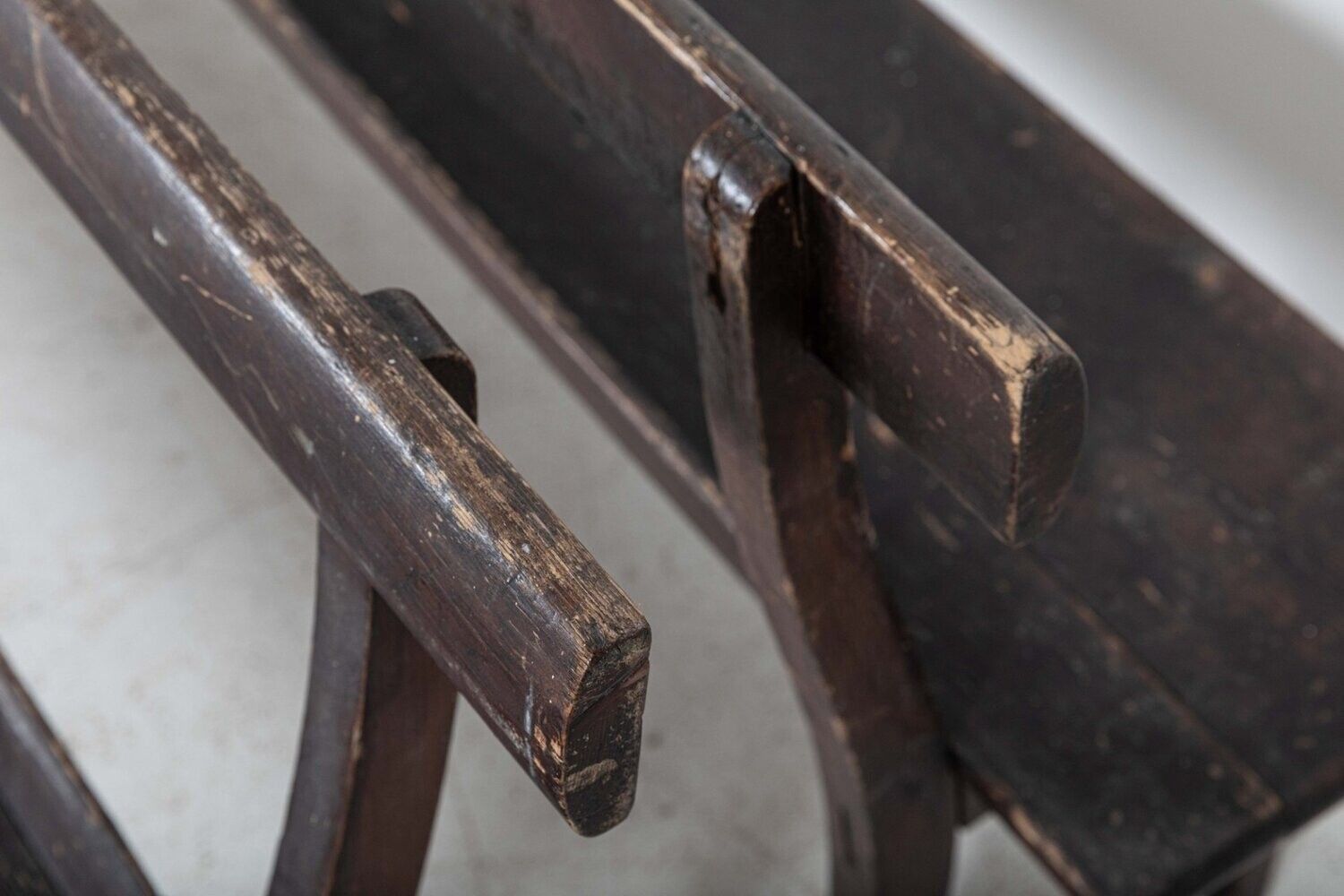 Pair 19thc English Pine Chapel Benches photo buy