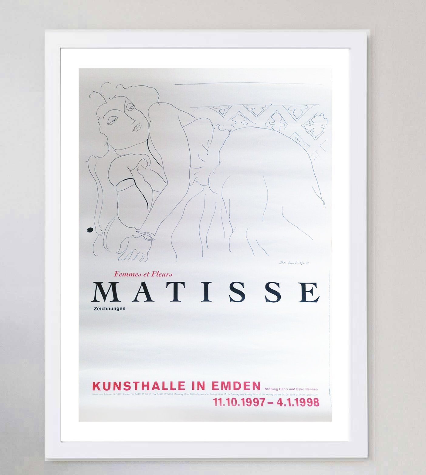 Henri Matisse   Women And Flowers, Original Vintage Poster photo for sale