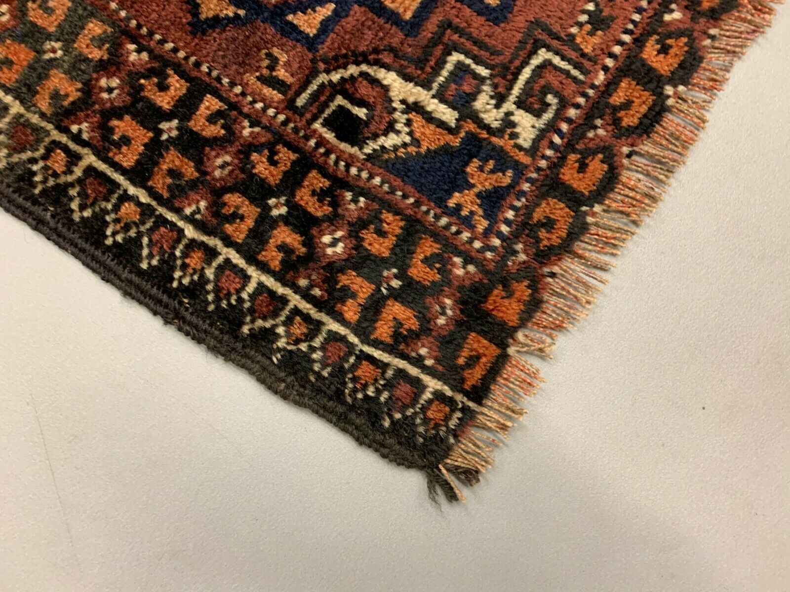 Taimuri Afghan Tribal Rug 188x94 Cm Black Brown photo 375.0