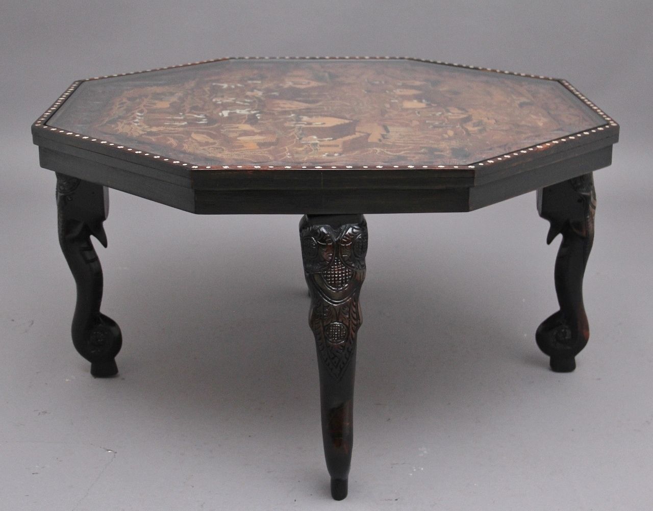 photo for sale Ebonised And Inlaid Indian Coffee Table