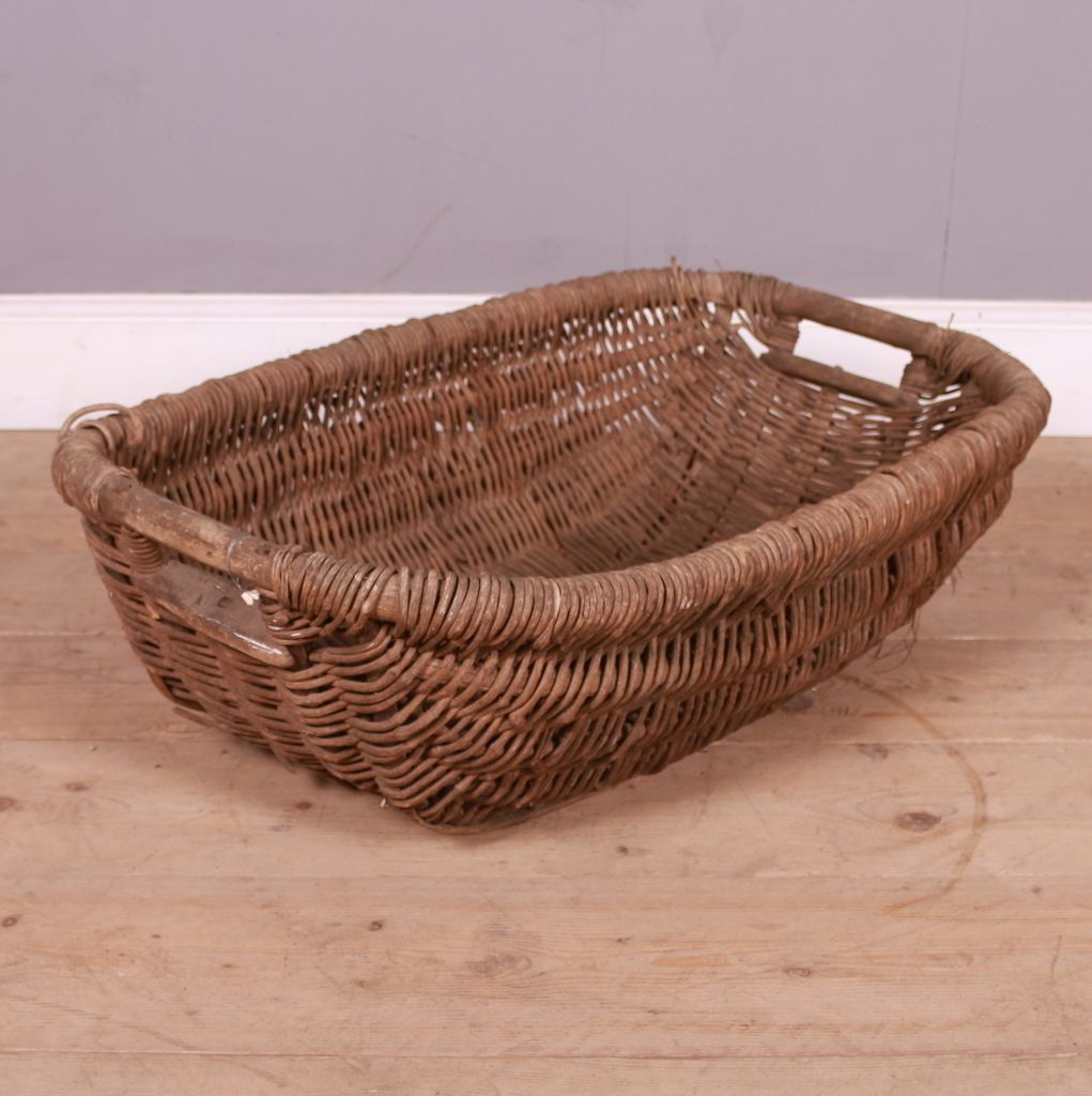 French Grape Basket, 1800s, Antique photo Home Decor