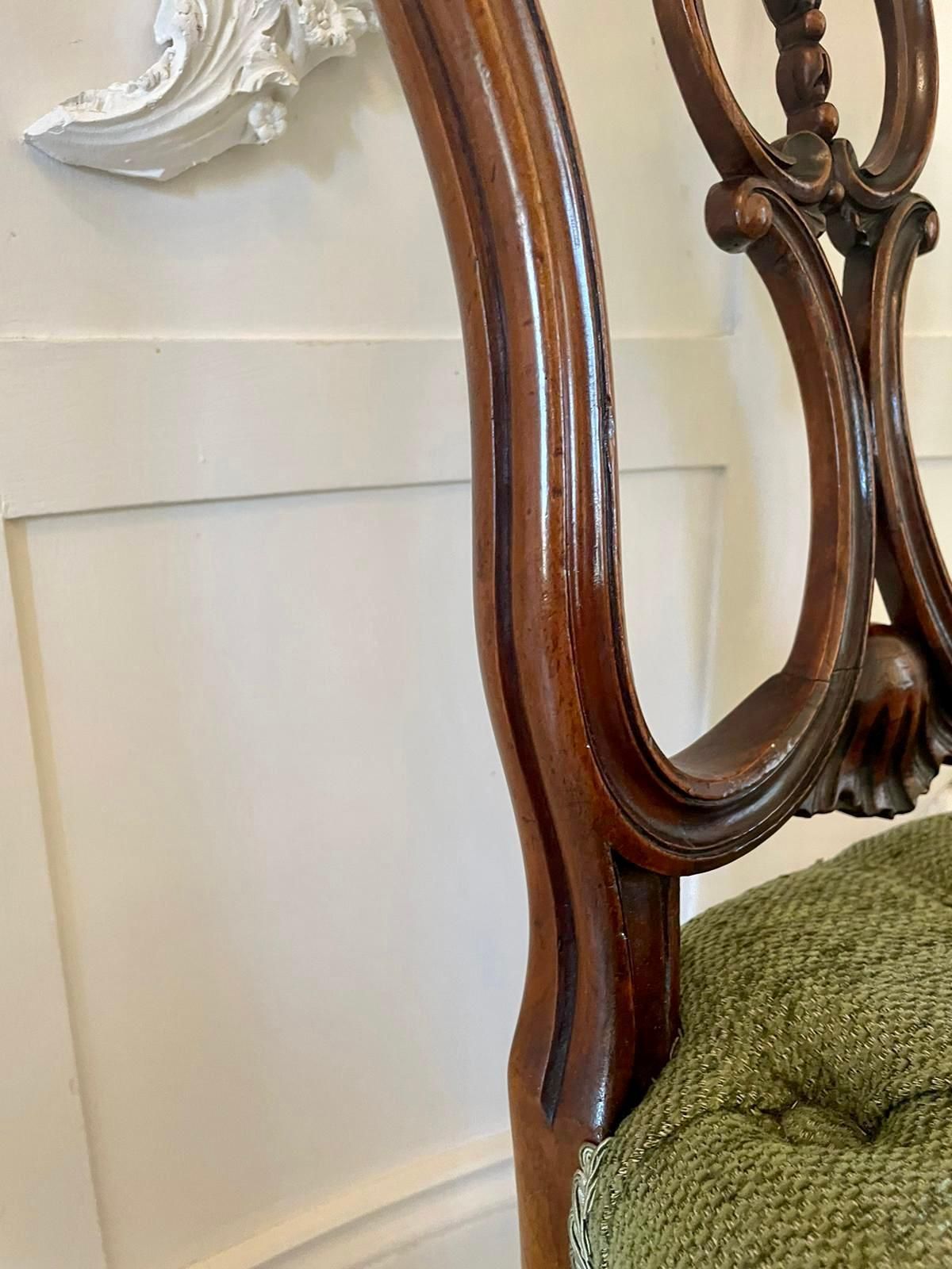 photo buy Fine Quality Antique Victorian Set Of Four French Carved Walnut Side Chairs