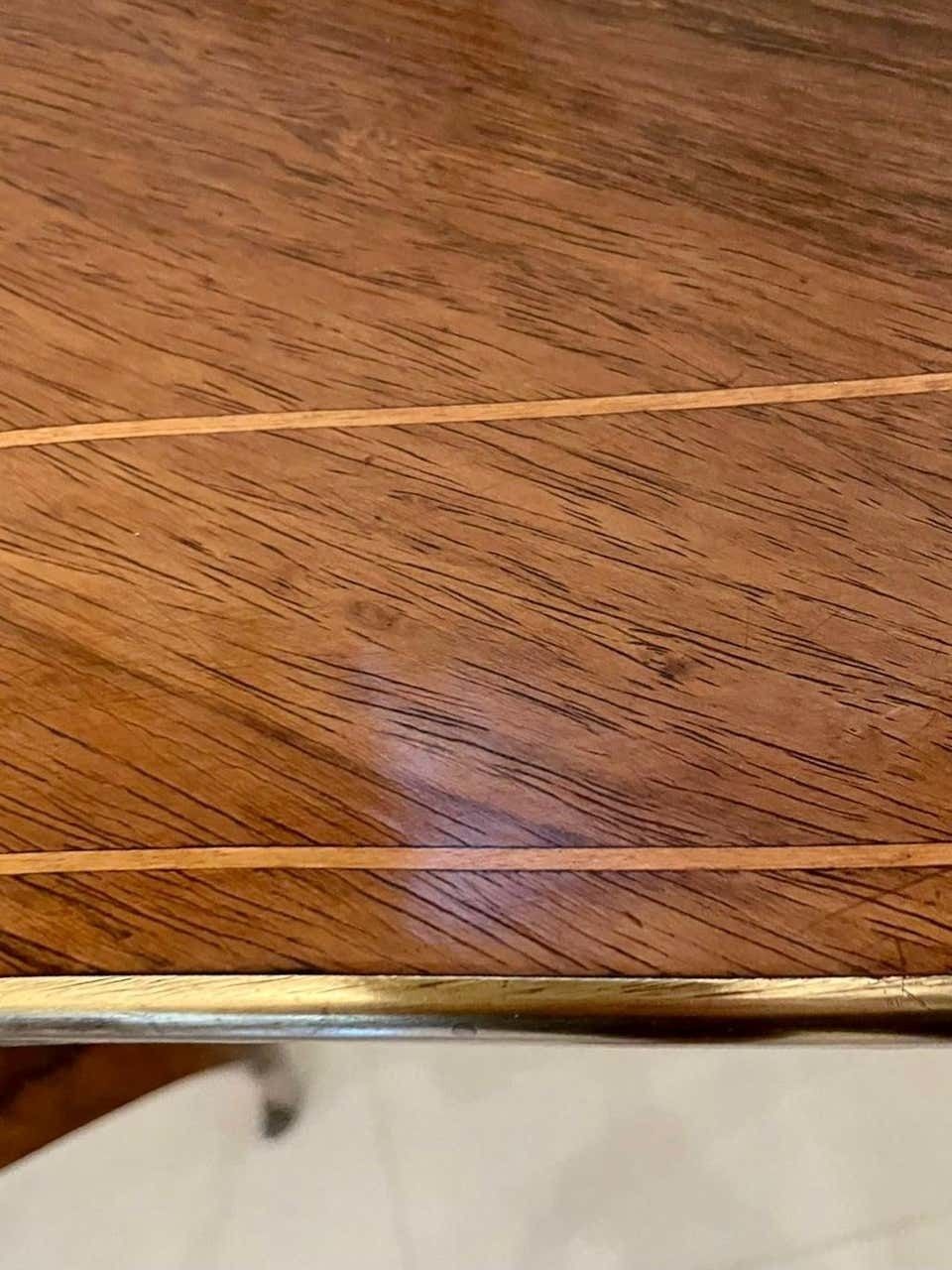 Furniture Quality Antique Louis XV French Marquetry Inlaid Center Table photo