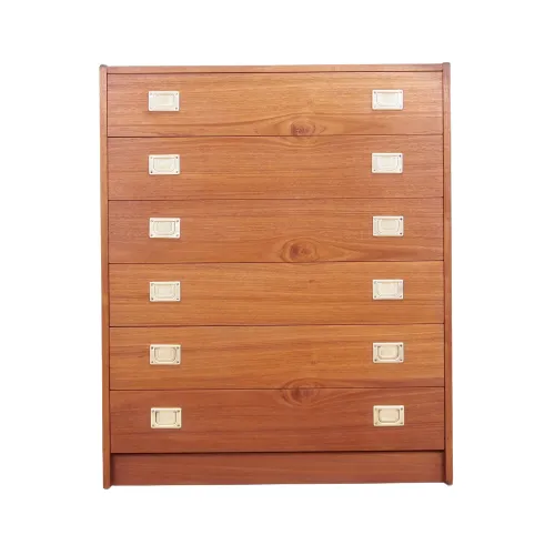 Cherry Chest Of Drawers, 70s, Danish Design, Made In Denmark