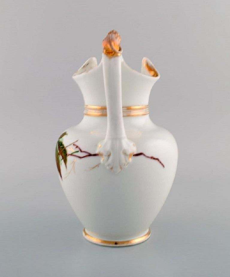 Antique Bing & Grøndahl Chocolate Jug In Porcelain Modelled With A Lion photo vinterior