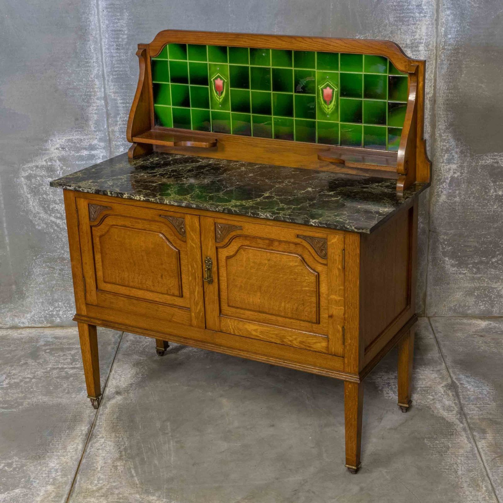 Edwardian Oak Washstand, 1900s