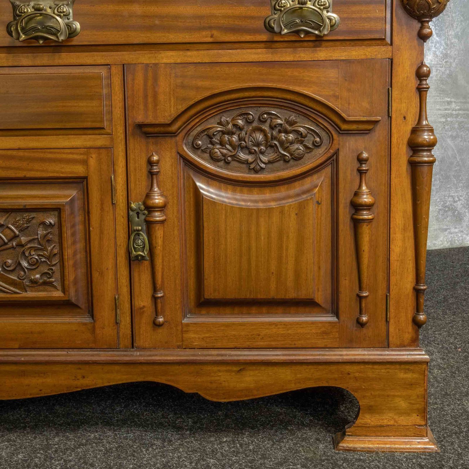 Victorian Mahogany Sideboard, 1800s photo for sale