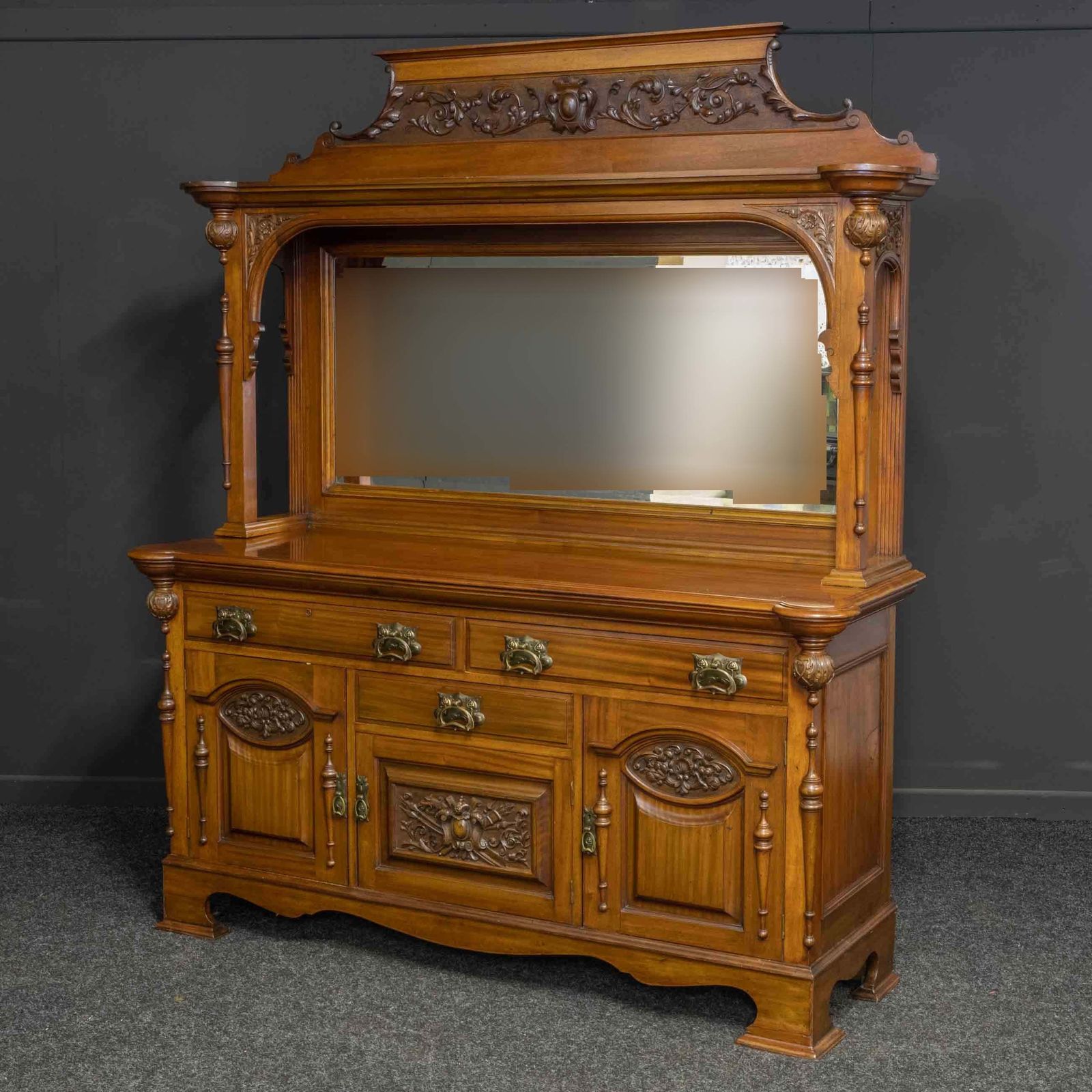 Victorian Mahogany Sideboard, 1800s photo vinterior
