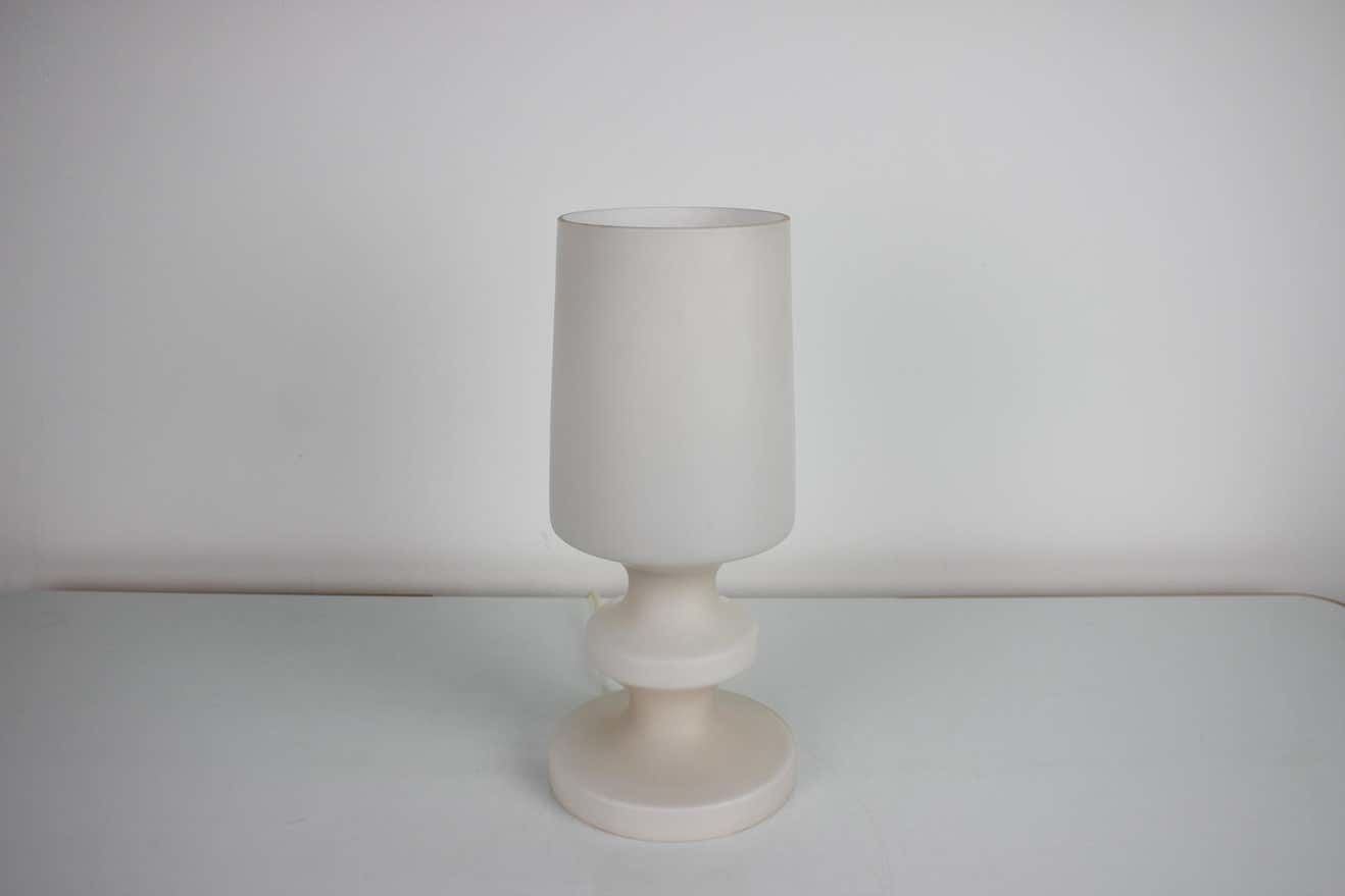 Mid Century All Glass Table Lamp/ Osvětlovací Sklo Valašské Meziříčí, 1970's. photo for sale