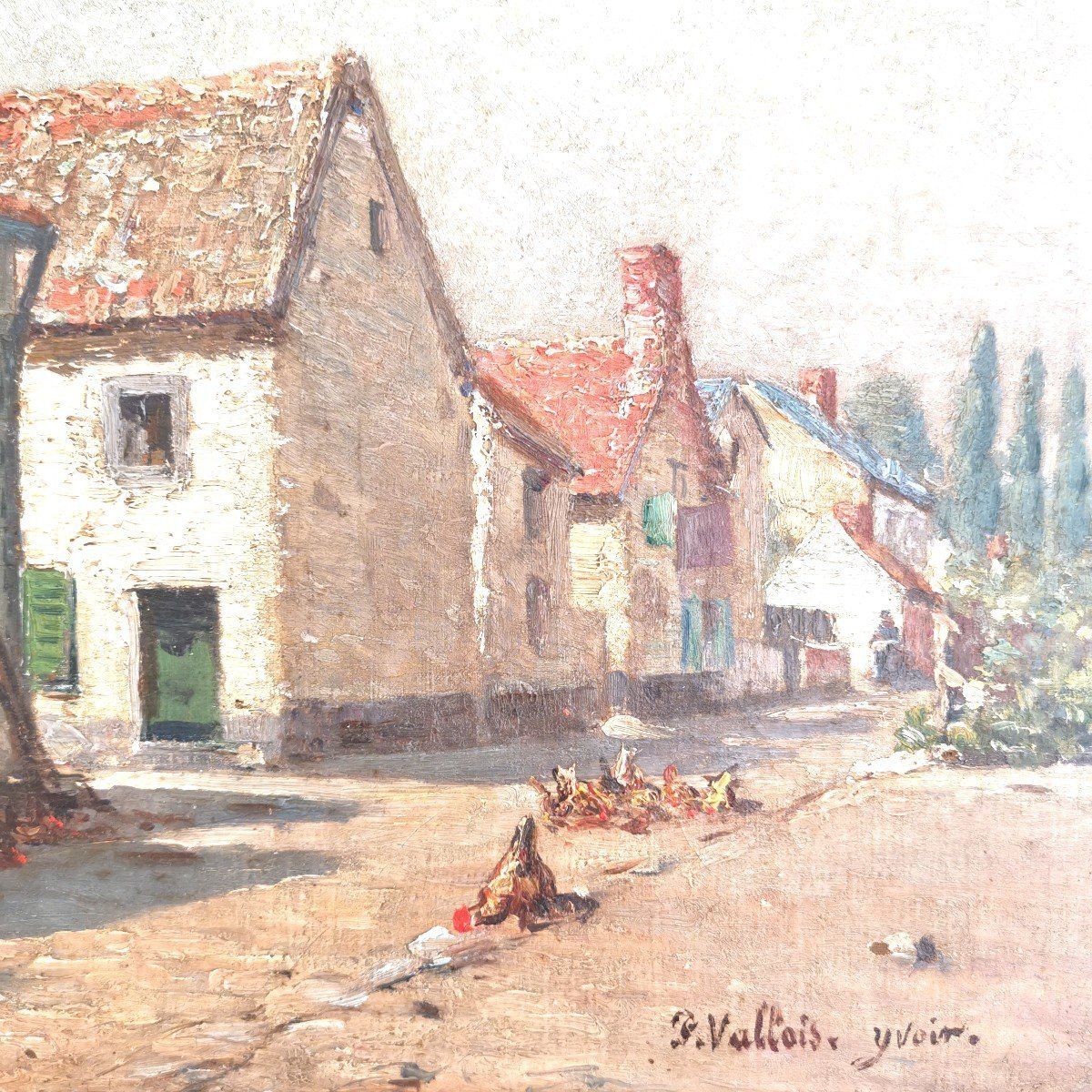 Paul Félix Vallois (1845 1906) Ruelle D'yvoire (Haute Savoie) photo buy