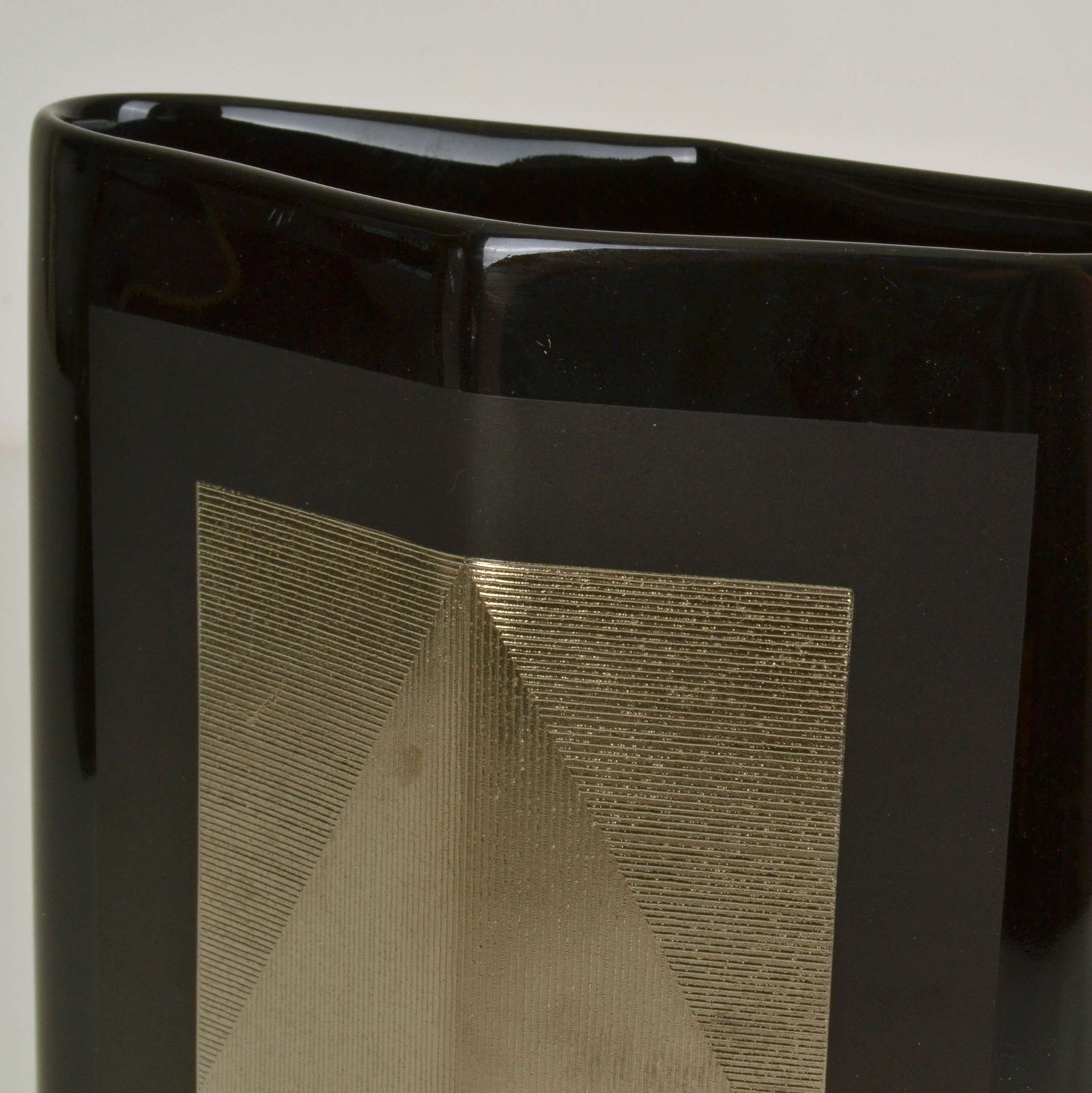 photo for sale Set Of Five Porcelain Black Studio Line Vases Rosenthal By Dresler And