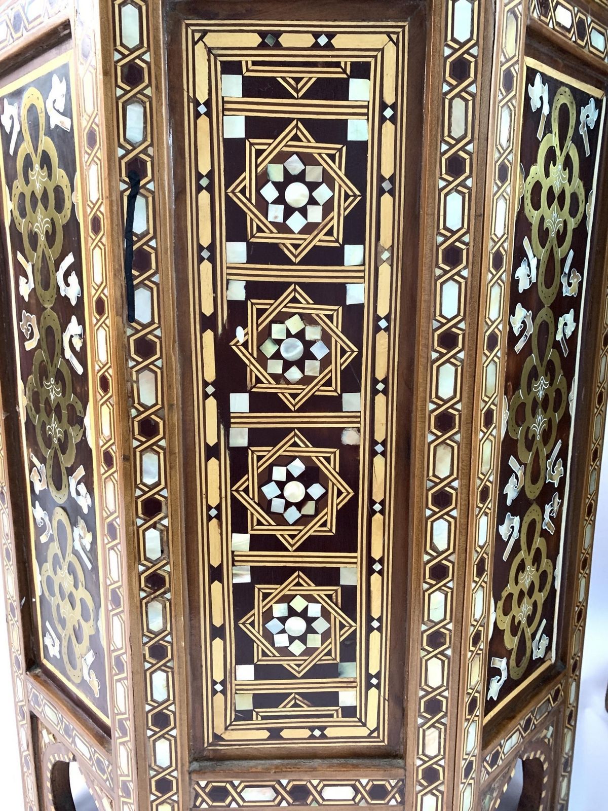 A Pair Of Ottoman Mother Of Pearl And Tortoiseshell Stands,19th Century photo vinterior