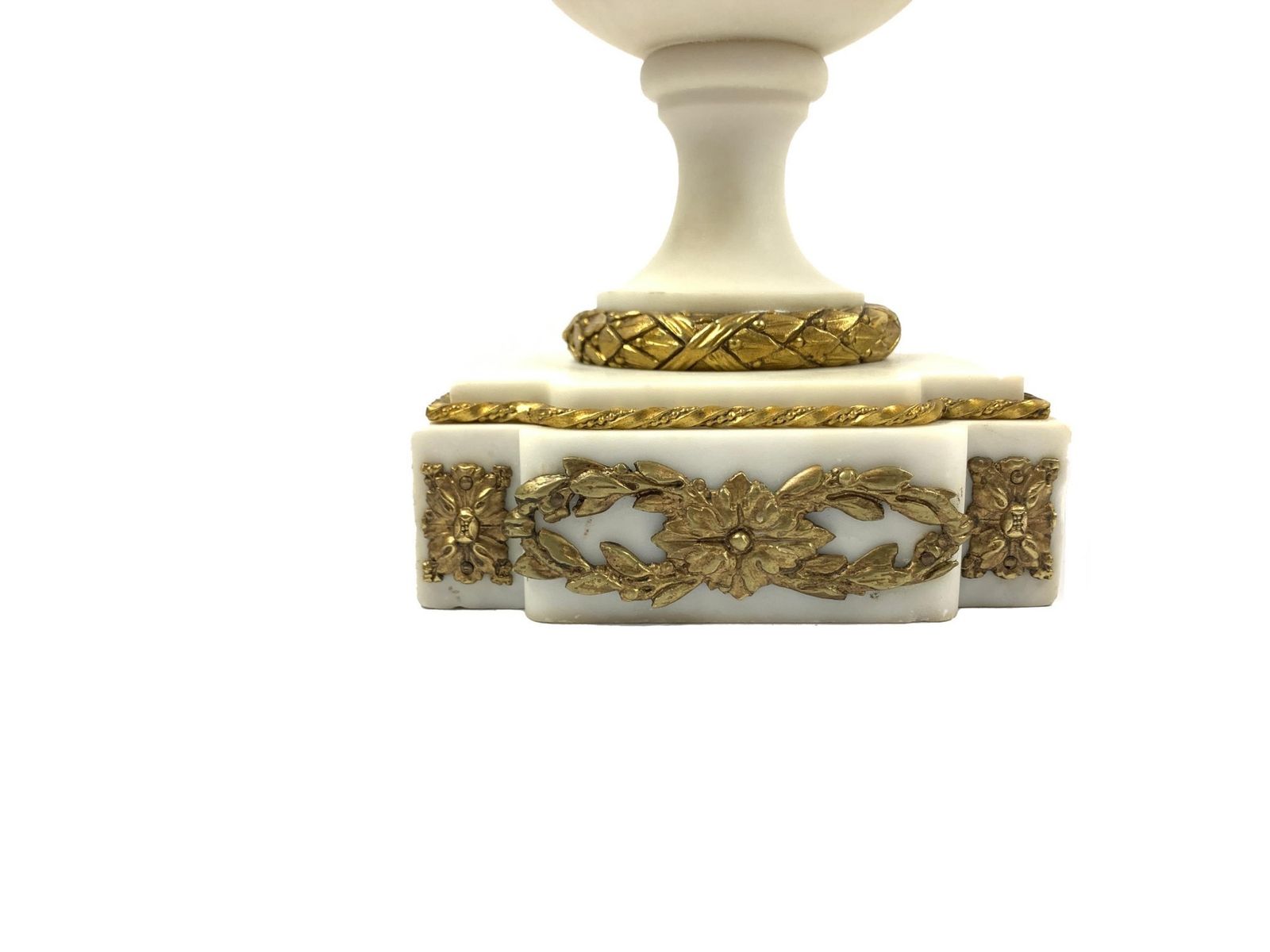 Pair Of French Marble And Gilt Bronze Louis XVI Style Candelabra photo 7500.0