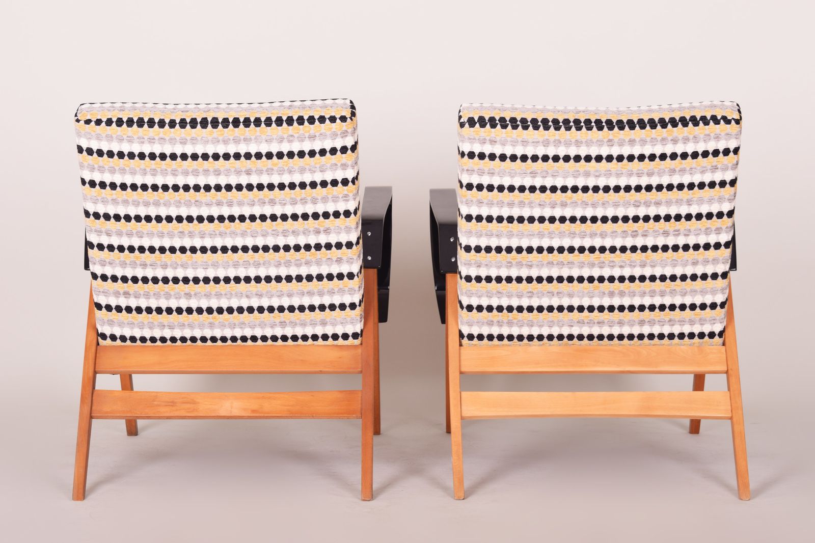 Pair Of Restored Czech Midcentury Armchairs, Tatra Pravenec, 1950s photo 1400.0